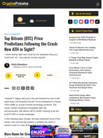 Top Bitcoin (BTC) Price Predictions Following the Crash: New ATH in Sight?