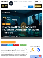 Interactive Brokers Considers Launching Stablecoin for Crypto Transfers | Live Bitcoin News