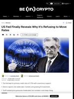 US Fed Explains Why It’s Not Changing Interest Rates
