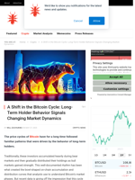 A Shift in the Bitcoin Cycle: Long-Term Holder Behavior Signals Changing Market Dynamics - NullTX