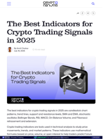 The Best Indicators for Crypto Trading Signals in 2025