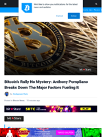 Bitcoin’s Rally No Mystery: Anthony Pompliano Breaks Down The Major Factors Fueling It | Bitcoinist.com