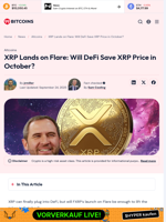 XRP Lands on Flare: Will DeFi Save XRP Price in October? - 99Bitcoins