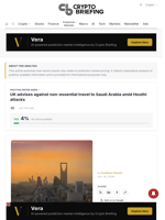 UK advises against non-essential travel to Saudi Arabia amid Houthi attacks