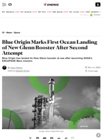Blue Origin Marks First Ocean Landing of New Glenn Booster After Second Attempt - Decrypt