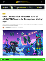 GOAT Foundation Allocates 40% of $GOATED Tokens