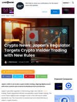 Crypto News: Japan’s Regulator Targets Crypto Insider Trading with New Rules | Live Bitcoin News