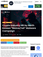Crypto Hit by North Korean Malware Campaign