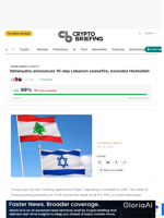 Netanyahu announces 10-day Lebanon ceasefire, excludes Hezbollah