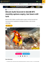 BTC Bulls Lead $22.6B Monthly Options Expiry, Is $120K Next?