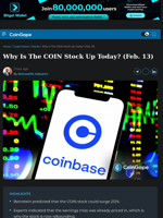 Why Is The COIN Stock Up Today? (Feb. 13)