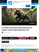 Is ASTER The Next Big Thing? Exploring The Crypto's 2,000% Surge And Binance Ties | Bitcoinist.com