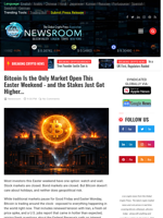 
Bitcoin Is the Only Market Open This Easter Weekend - and the Stakes Just Got Higher... | Cryptocurrency News Live | Breaking Crypto News - Realtime Prices, Analysis, Predictions...
