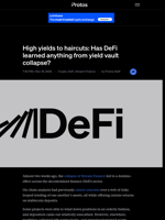 High yields to haircuts: Has DeFi learned anything from yield vault collapse?