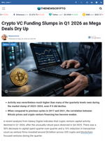 Crypto VC Funding Slumps in Q1 2026 as Mega Deals Dry Up - TheNewsCrypto