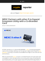 MEXC Partners with ether.fi to Expand Ecosystem Utility with a Co-Branded Card