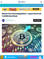 Bitcoin Forms Rounding Bottom – Expert Sees Push To $100K Next Week