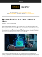 Reasons for dApps to head to Ozone Chain