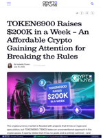TOKEN6900 Raises $200K in a Week — An Affordable Crypto Gaining Attention for Breaking the Rules