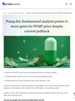 Pump.fun fundamental analysis points to more gains for PUMP price despite current pullback - CoinJournal