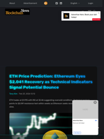 ETH Price Prediction: Ethereum Eyes $2,041 Recovery as Technical Indicators Signal Potential Bounce - Blockchain.News