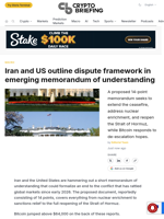 Iran and US outline dispute framework in emerging memorandum of understanding