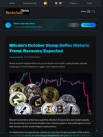 Bitcoin's October Slump Defies Historic Trend, Recovery Expected - Blockchain.News