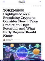 TOKEN6900 Highlighted as a Promising Crypto to Consider Now – Price Prediction, High Potential, and What Early Buyers Should Know