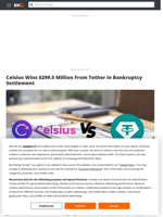 Celsius Wins $299.5 Million From Tether in Bankruptcy Settlement - Brave New Coin