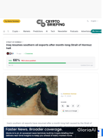 Iraq resumes southern oil exports after month-long Strait of Hormuz halt