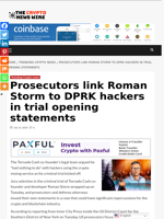 Prosecutors link Roman Storm to DPRK hackers in trial opening statements - The Crypto News Wire