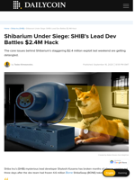 Shibarium Under Siege: SHIB's Lead Dev Battles $2.4M Hack - DailyCoin