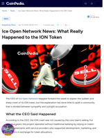Ice Open Network News: What Really Happened to the ION Token