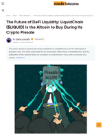 The Future of DeFi Liquidity: LiquidChain ($LIQUID) Is the Altcoin to Buy During Its Crypto Presale - InsideBitcoins.com