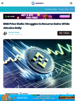 BNB Price Stalls: Struggles to Resume Gains While Altcoins Rally