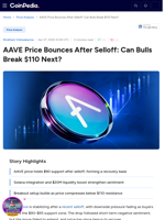 AAVE Price Bounces After Selloff: Can Bulls Break $110 Next?
