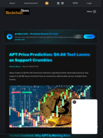APT Price Prediction: $0.88 Test Looms as Support Crumbles - Blockchain.News