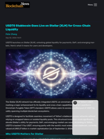 USDT0 Stablecoin Goes Live on Stellar (XLM) for Cross-Chain Liquidity - Blockchain.News