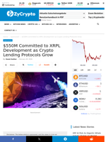 $550M Committed to XRPL Development as Crypto Lending Protocols Grow