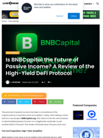 Is BNBCapital the Future of Passive Income? A Review of the High-Yield DeFi Protocol | Live Bitcoin News