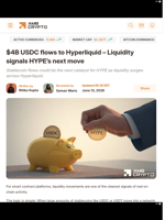 $4B USDC flows to Hyperliquid - Liquidity signals HYPE's next move - AMBCrypto