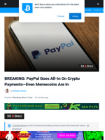 PayPal Goes All-In On Crypto Payments: Even Memecoins Are In