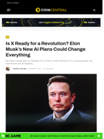 Is X Ready for a Revolution? Elon Musk’s New AI Plans Could Change Everything - CoinCentral