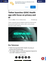 Tether launches QVAC Health app with focus on privacy and AI