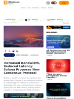 Increased Bandwidth, Reduced Latency: Solana Proposes New Consensus Protocol – Blockchain Bitcoin News