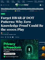 Forget HBAR & DOT Patterns: Why Zero Knowledge Proof Could Be the 1000x Play - Crypto Daily