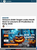 Solana’s $350 Target Looks Small Next to LivLive’s $1 Prediction in Early 2026 - TechBullion