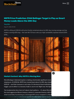 MSTR Price Prediction: $144 Bollinger Target in Play as Smart Money Loads Above the 200-Day - Blockchain.News
