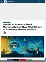 Gemini AI Predicts Stock Markets Better Than Wall Street — Accuracy Shocks Traders - TechBullion