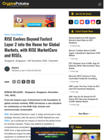 RISE Evolves Beyond Fastest Layer 2 into the Home for Global Markets, with RISE MarketCore and RISEx.